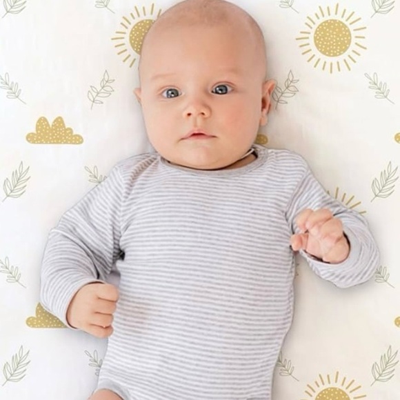 2 x Fitted Pack and Play Crib Sheets Baby Boy Girl - Picture 2 of 7